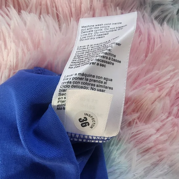 Blue Graphic T-Shirt with Bunny Skull Design - Picture 4 of 4